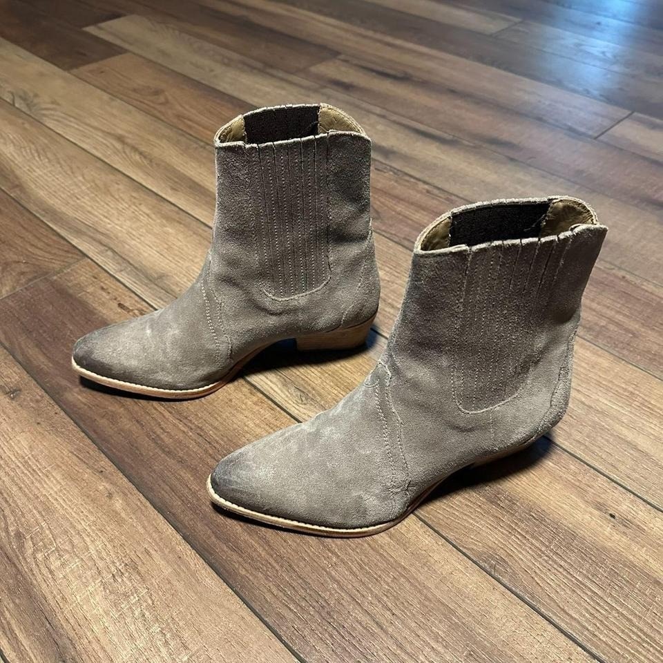 Free People New Frontier Taupe Chelsea Western Boots Women's Size Us 7.5